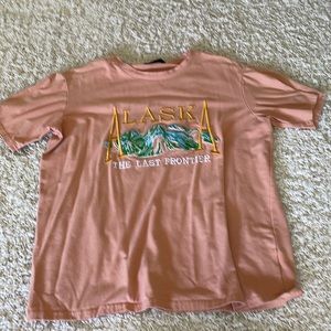 Coral oversized t shirt